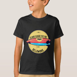 Retro Delaware Delaware Seashore State Park Beach  T-Shirt