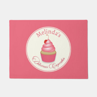 Retro Delicious Cupcakes Rug Door Mat Doormat