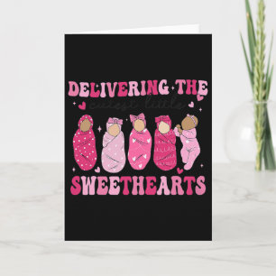 Retro Delivering Cutest Little Sweethearts L And D Card