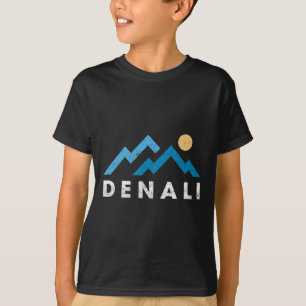 Retro Denali National Park Mountains Vintage Hikin T-Shirt