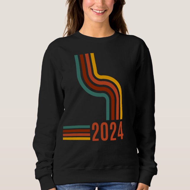 Retro design 2024 sweatshirt (Front)