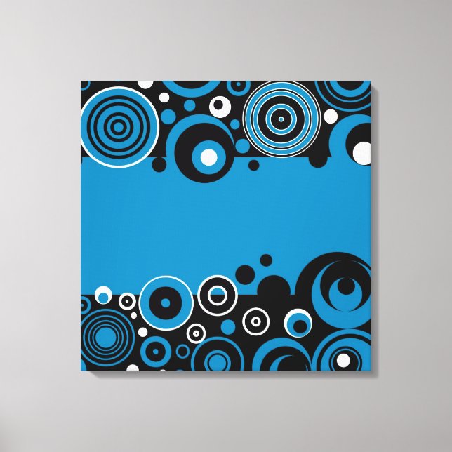 Retro design canvas print (Front)