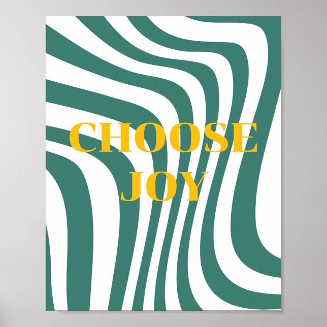 Retro design, Choose Joy Poster (Front)