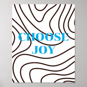 Retro design, Choose Joy Poster 