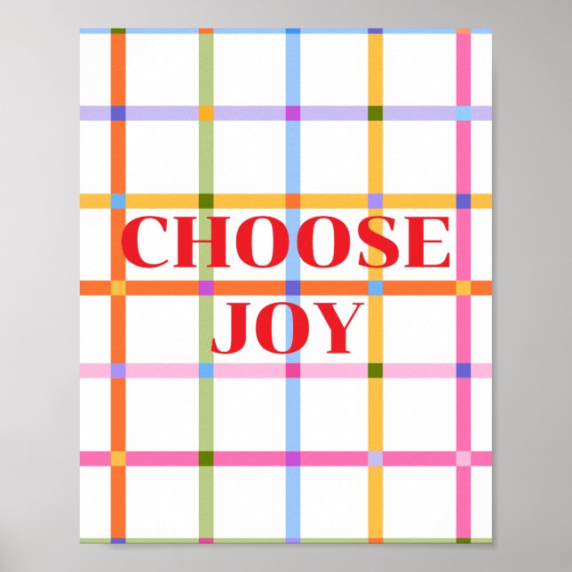 Retro design, Choose Joy Poster (Front)
