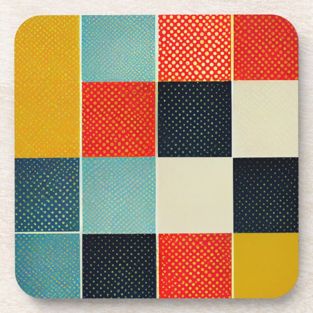 Retro Design Coaster Set (Front)