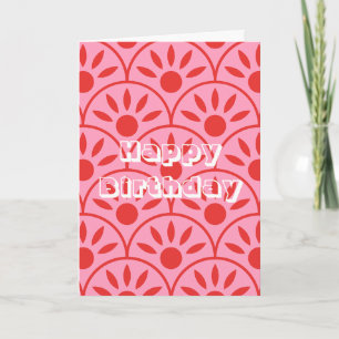 Retro design, Happy Birthday  Card