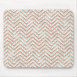 Retro design in pastel colours mouse pad