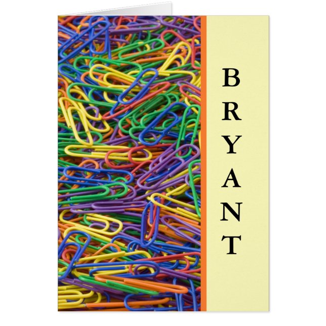 Retro Design Personalized Note Cards (Front)