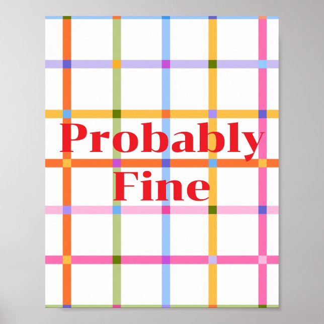 Retro design, Probably Fine Poster (Front)