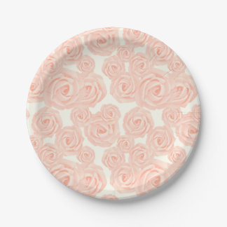 Retro dessert plate with piped frosting roses