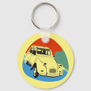 Retro Deux Chevaux the tin snail Keychain
