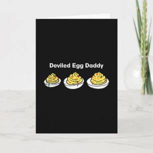 Retro Deviled Egg Daddy Funny Thanksgiving Fathers Card