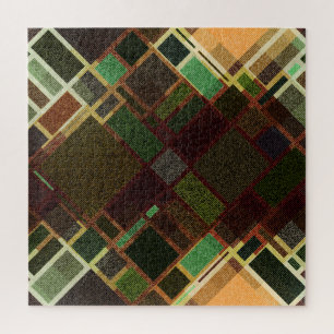 Retro Diagonal: Abstract Seamless Pattern. Jigsaw Puzzle