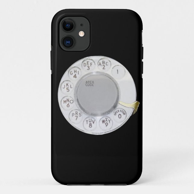 Retro dial phone funny old school telephone mobile Case-Mate iPhone case (Back)