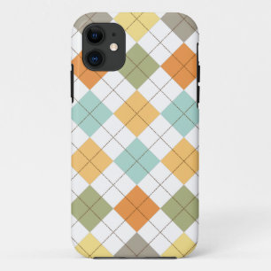 Retro Diamond Motif iPhone 5 Coque