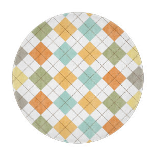 Retro Diamond Pattern Cutting Board