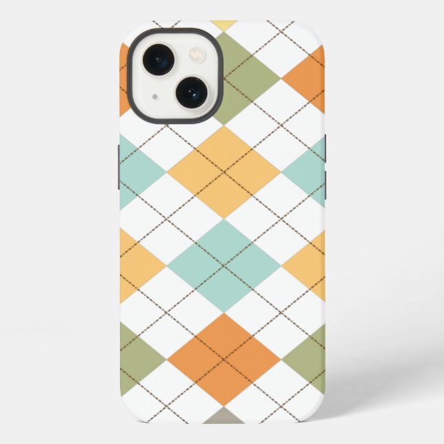 Retro Diamond Pattern iPad Air Case (Back)