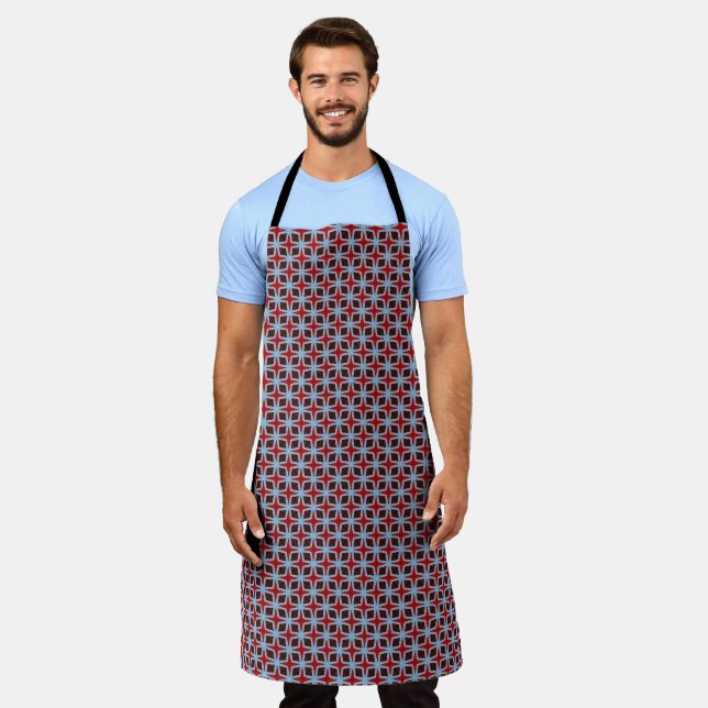 Retro Diamonds And Stars Apron (Worn)