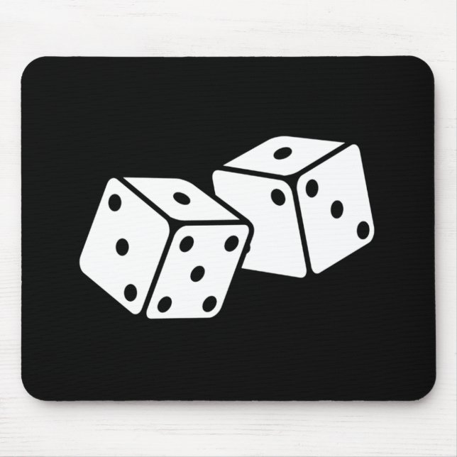 Retro Dice Mouse Pad (Front)