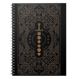 Retro Dice Sword Minimalist Tabletop RPG Notebook