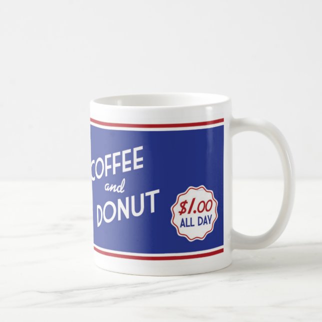 Retro Diner Coffee Mug -Retro Design Drinkware (Right)