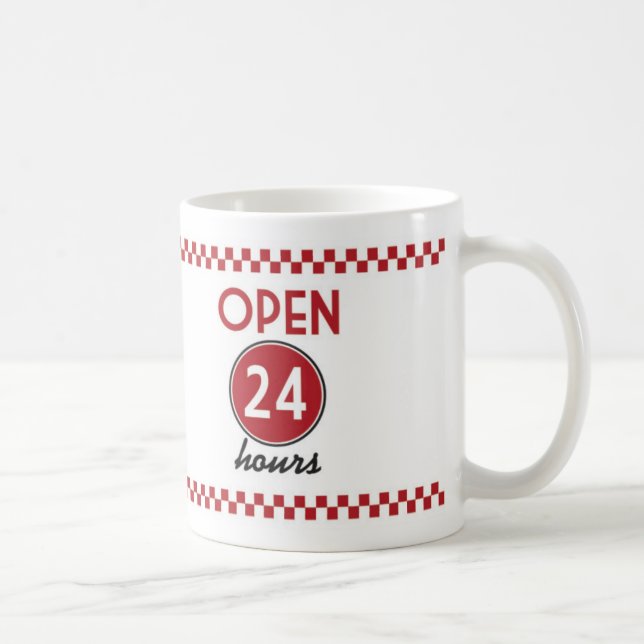 Retro Diner Coffee Mug -Retro Design -Vintage Mug (Right)