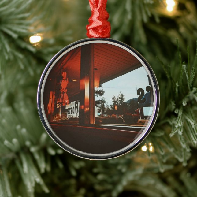  Retro Diner in the Pacific Northwest Metal Ornament (Tree)