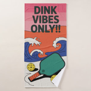 Retro Dink Vibes Only!! Paddle Sports Towel
