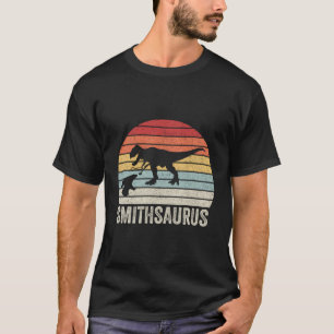 Retro Dinosaurs Blacksmith Tongs Blacksmithing Smi T-Shirt