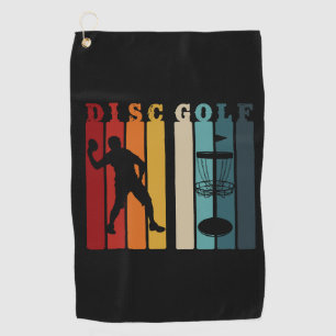 Retro Disc Golf Design Frisbee Lover Towel