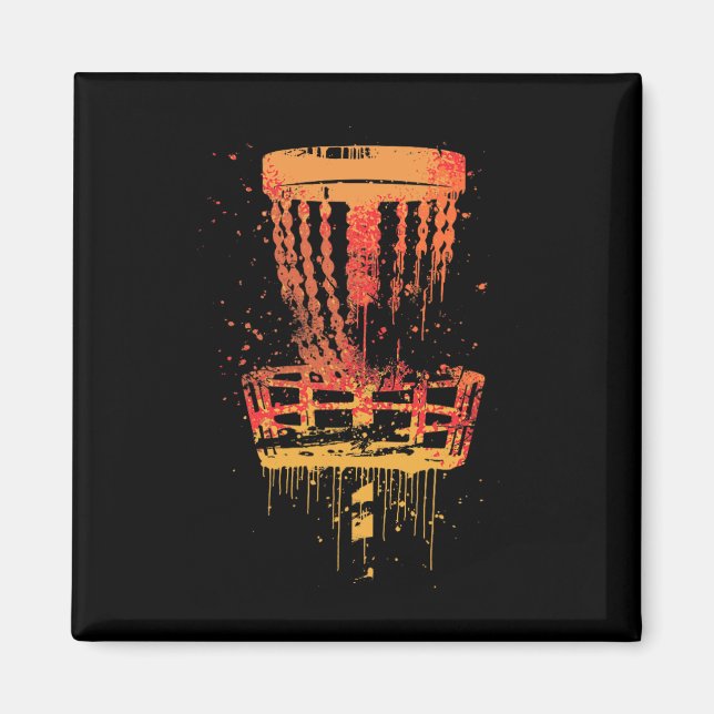 Retro Disc Golf Frolf - Vintage Frisbee Golf  Magnet (Front)