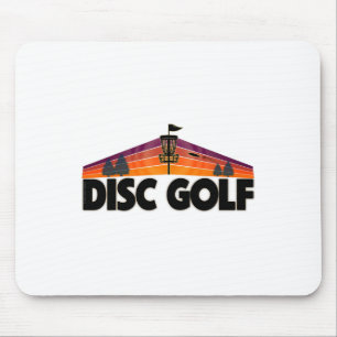 Retro Disc Golf Lover Design - Disc Golf Sport Mouse Pad