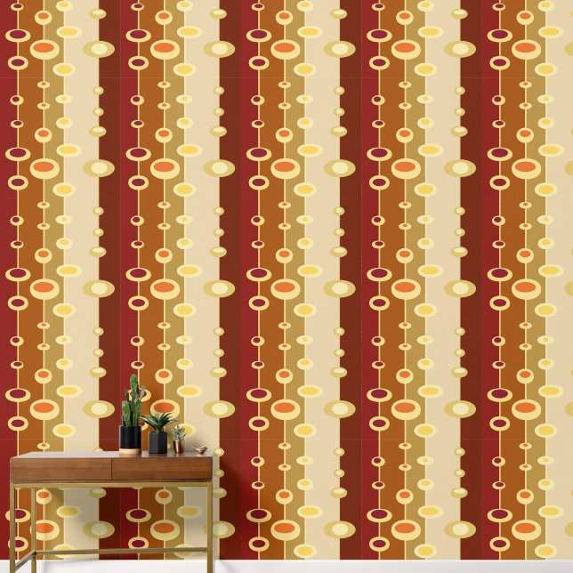 Retro disco 70s earthy vibes wallpaper (Hallway)