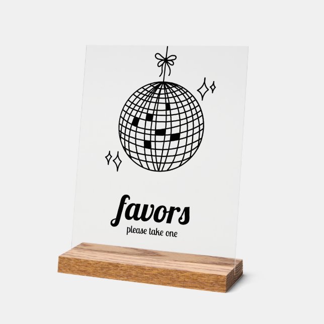 Retro Disco Ball Wedding Faveurs (Angle)