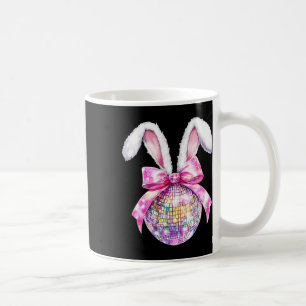 Retro Disco Byll Bunny Coquette Bow Easter Day Gir Coffee Mug