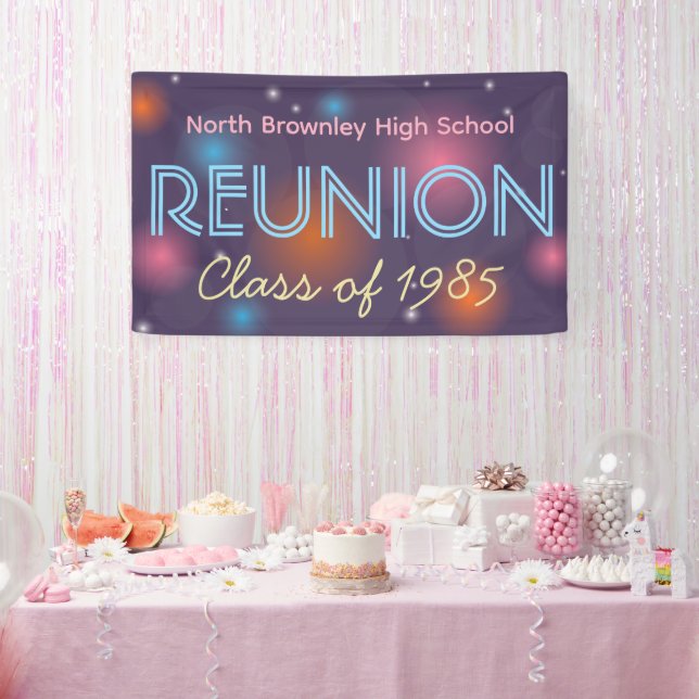 Retro Disco Class Reunion banner (Party)