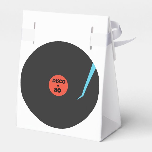 Retro Disco Favour Box Music Record (Back Side)