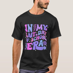 Retro Disco Groovy Hello Summer In My Last Day Of T-Shirt