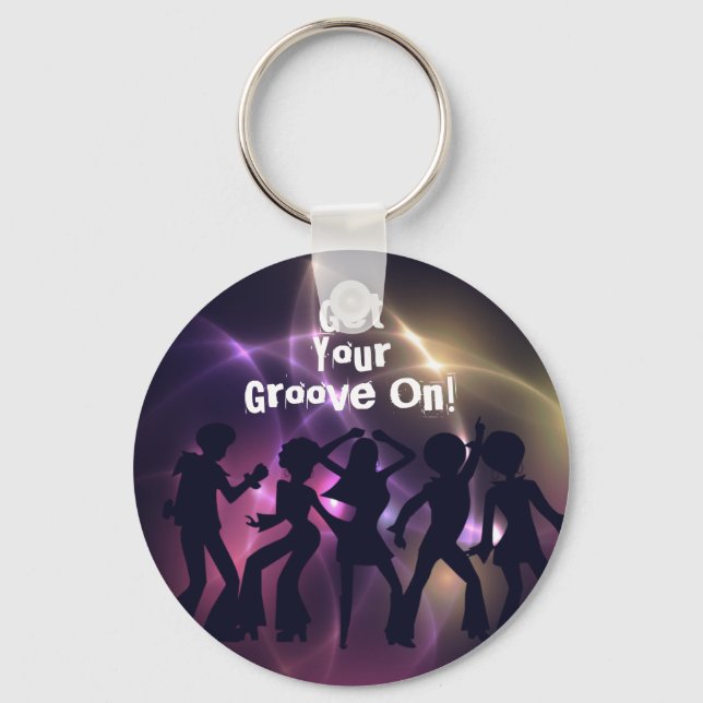 Retro Disco Keychain (Front)