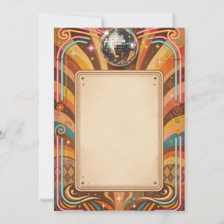 Retro Disco Milestone Birthday Invitation