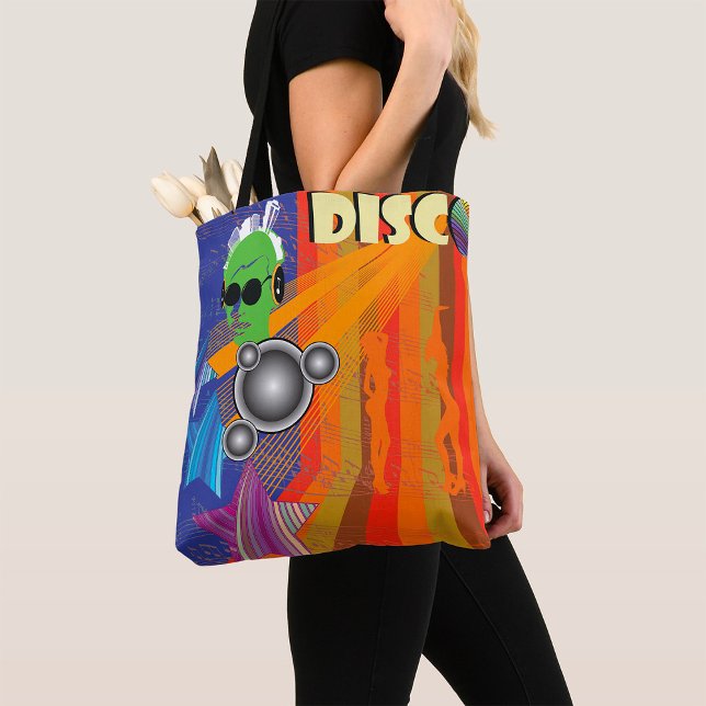 Retro Disco Party 70s Funk Art  Tote Bag (Creator Uploaded)