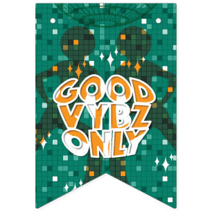 RETRO DISCO PARTY BUNTING FLAGS