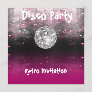 Retro Disco Party invitation