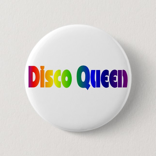 Retro Disco Queen 2 Inch Round Button (Front)
