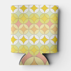 Retro Disco Style Seamless Pattern Can Cooler