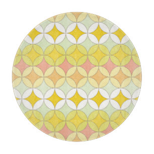 Retro Disco Style Seamless Pattern Cutting Board