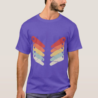 Retro Distressed Pinball Flippers family T-Shirt