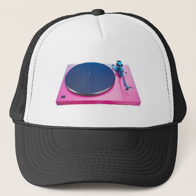 Retro DJ Trucker Hat (Front)
