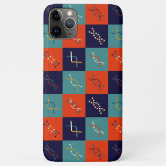 Retro DNA genetics stem biology pattern set iPhone 11 Pro Max Case